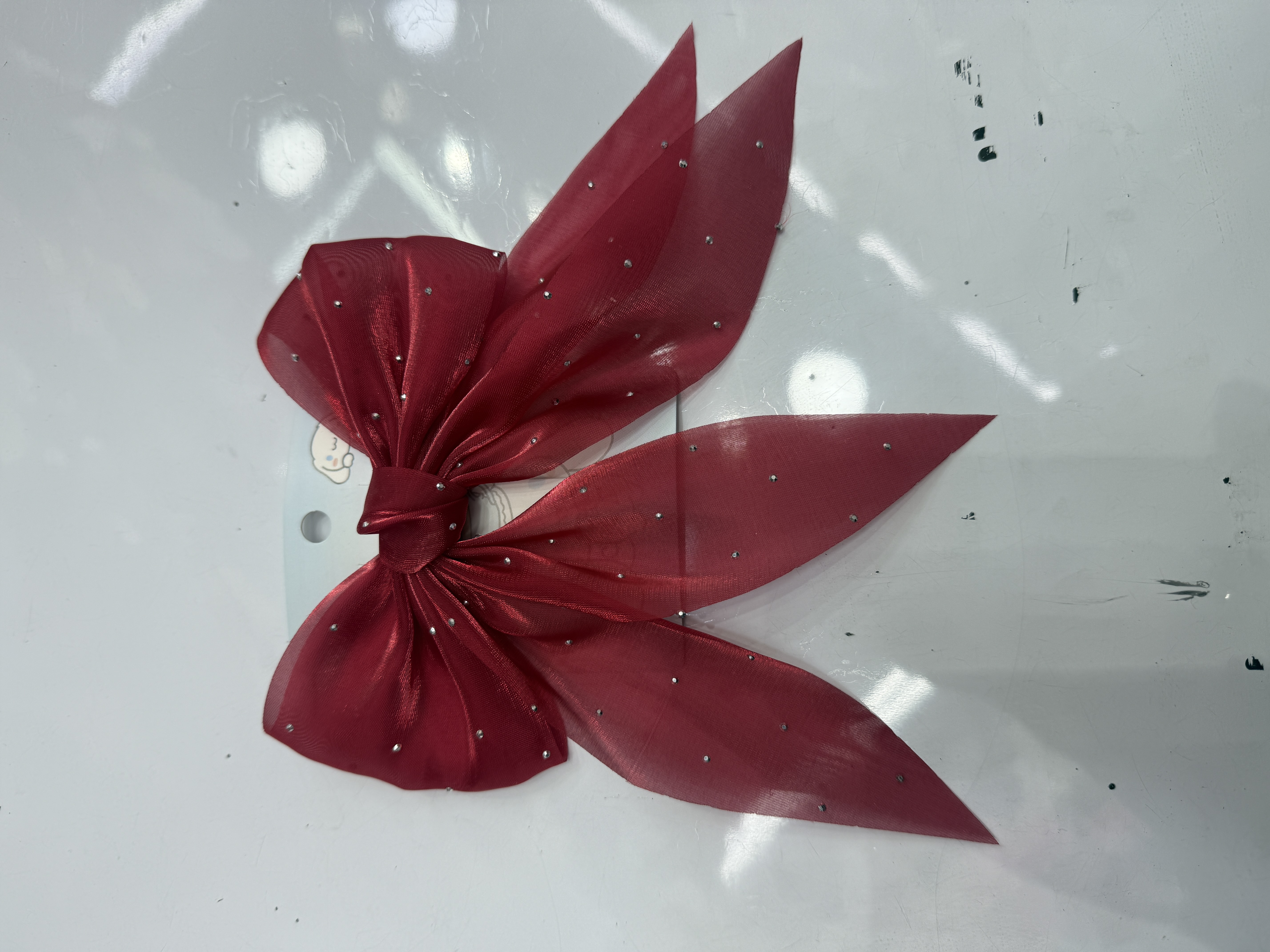 Pure handcrafted bow hair clips, sweet mesh ribbon spring clips, fresh back of the head ponytail top clips, super fairy-like hair clips, children's summer cuteness Application Scenario