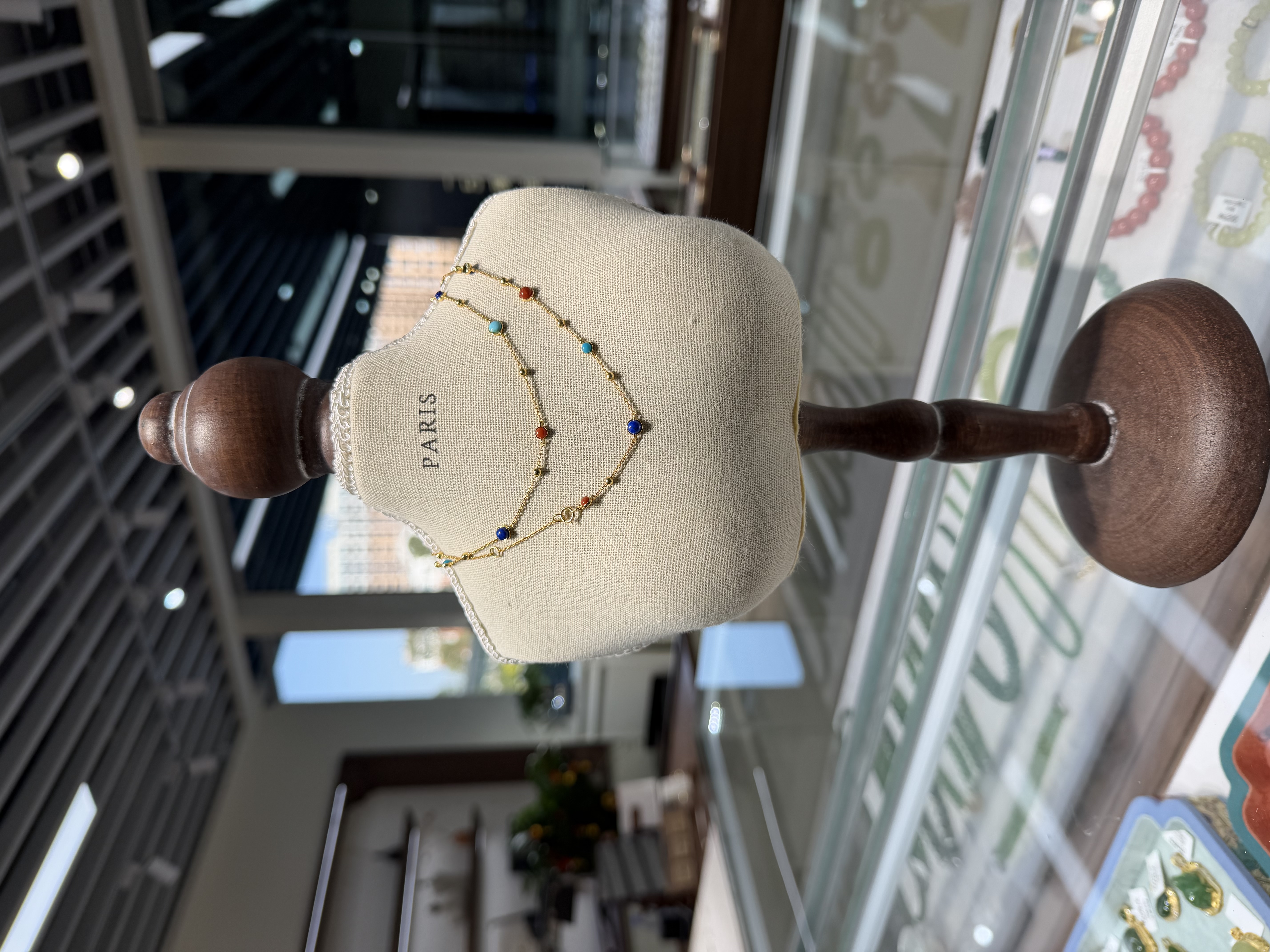 【一妃聚宝】天然南红绿松石项链女三款戴项链手链款时尚高级定制毛衣链女