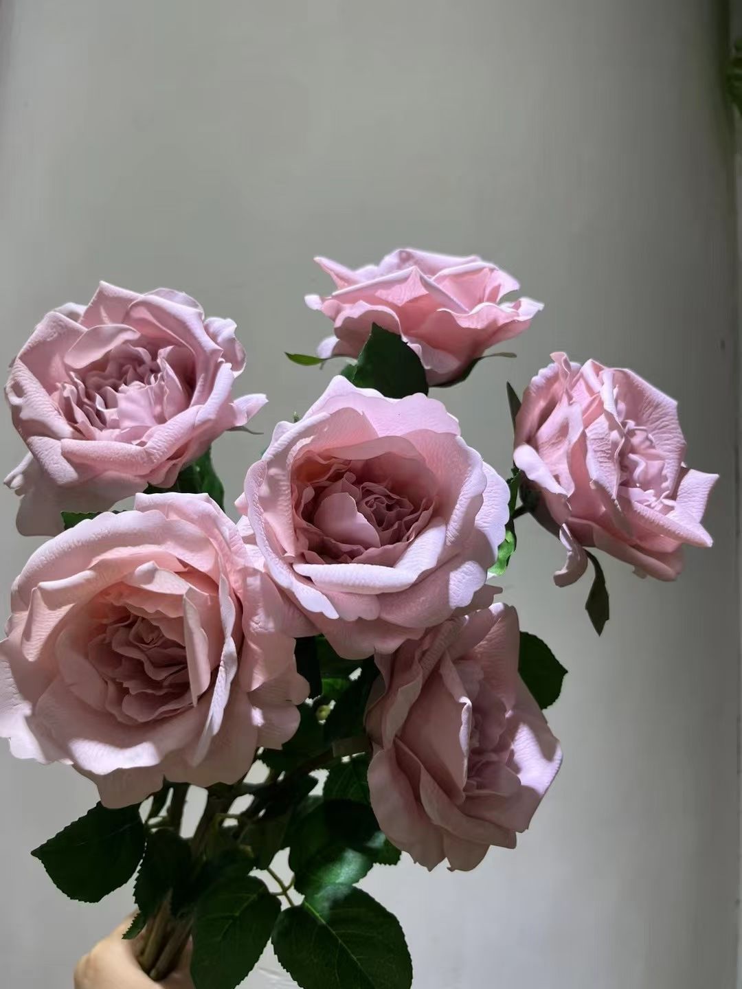 春季花园仿真花塑膠花硅胶人造花装饰摆设广州制造单支手感玫瑰详情图2