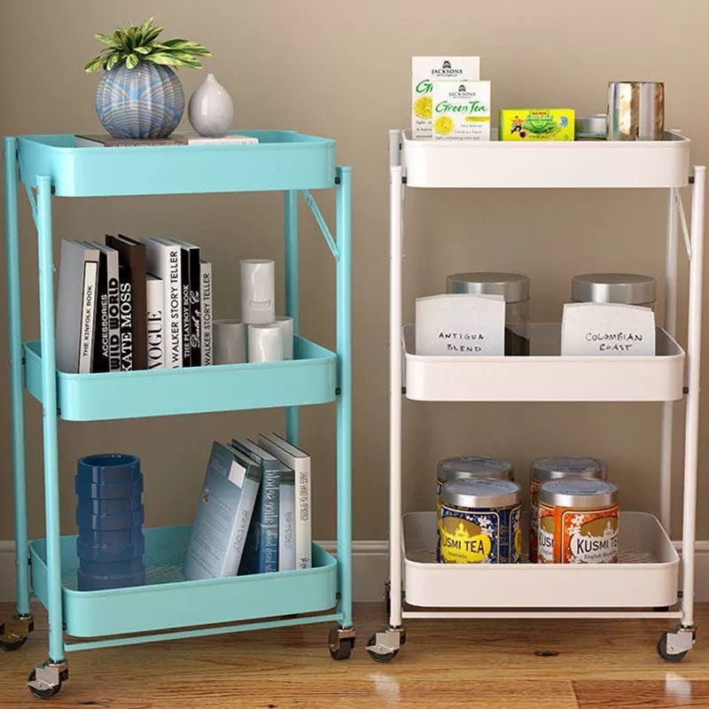 厨房置物架 可折叠置物架，书房置物架 卧室置物架， 客厅置物架，零食收纳架细节图