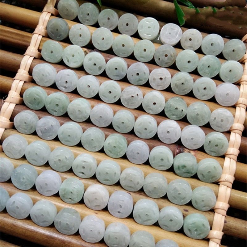 Natural jade money beads 9mm jadeite Application Scenario