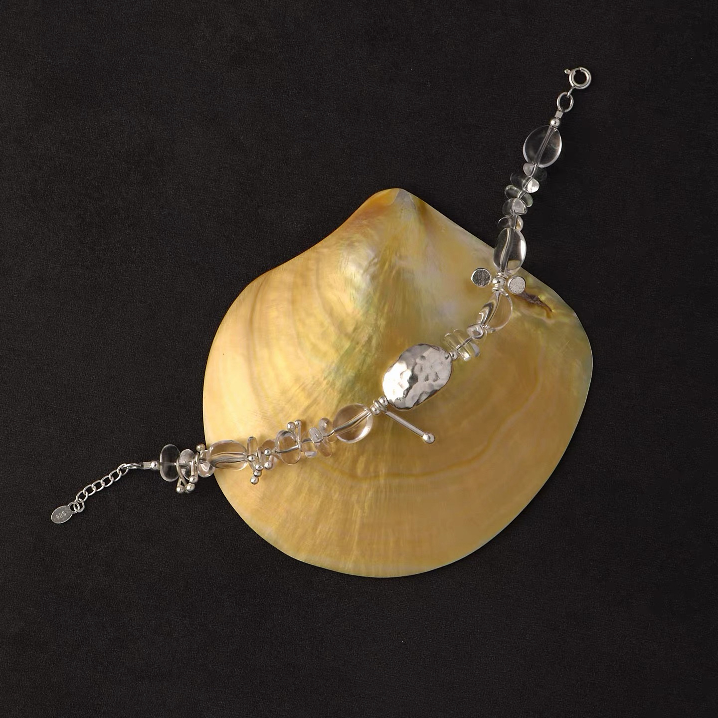 不锈钢珍珠水钻瓜链项链时尚首饰女简约百搭潮流饰品