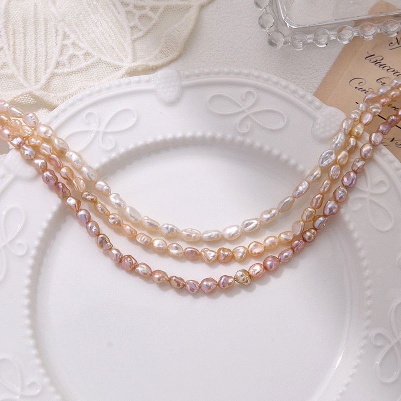 迷你碎银子白金紫三色天然淡水珍珠高品质再生珍珠产品图