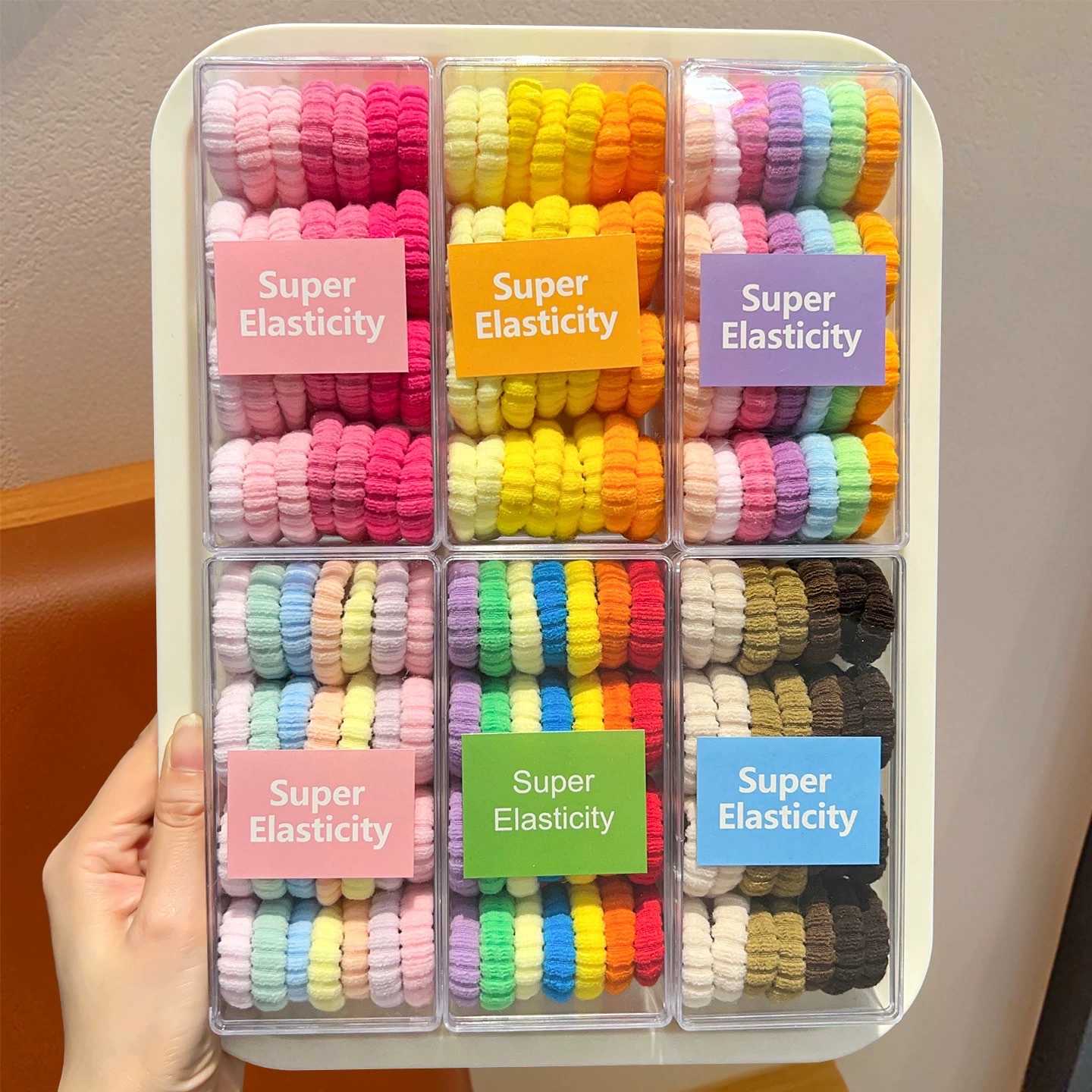 新款儿童彩色发圈高弹力宝宝皮筋毛巾圈小女孩头绳女童不伤发发饰