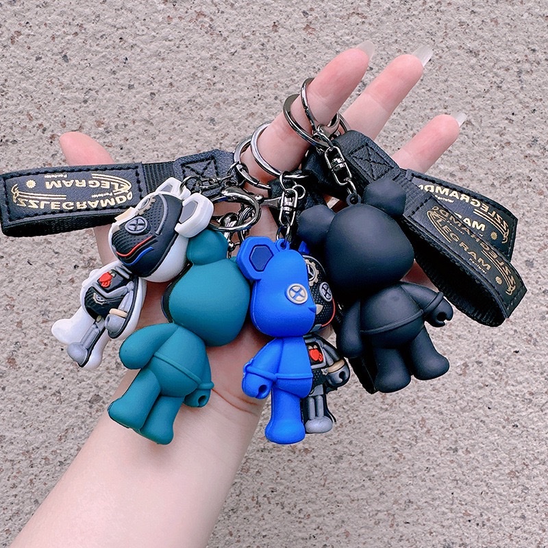 半解剖机械小熊钥匙扣潮玩挂饰汽车包包钥匙链小礼品批发旅游纪念 钥匙扣配件