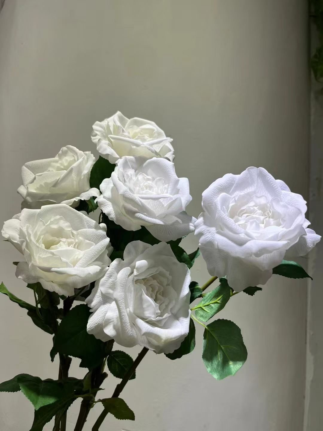 春季花园仿真花塑膠花硅胶人造花装饰摆设广州制造单支手感玫瑰详情图3