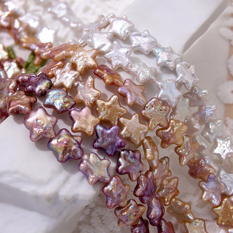 Meteor tail pentagram irregular baroque natural freshwater pearl nuclear abnormity diydiydiydiydiydiydiydiydiydiy Specification image