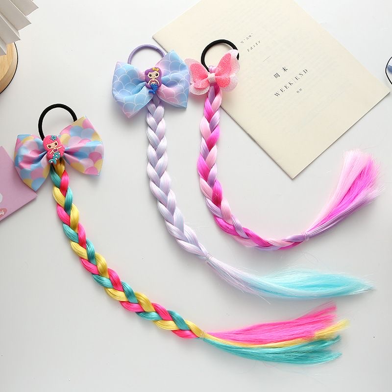 假发辫子，小孩假发辫子圣诞胡须球迷宠物饰品细节图