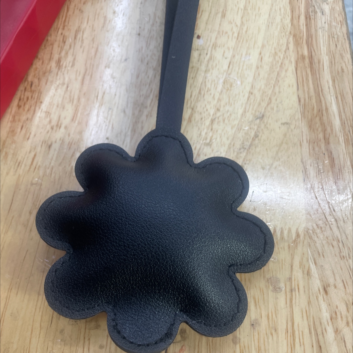 Sunflower leather cotton-padded bag hanger, keychain pendant detail image 2