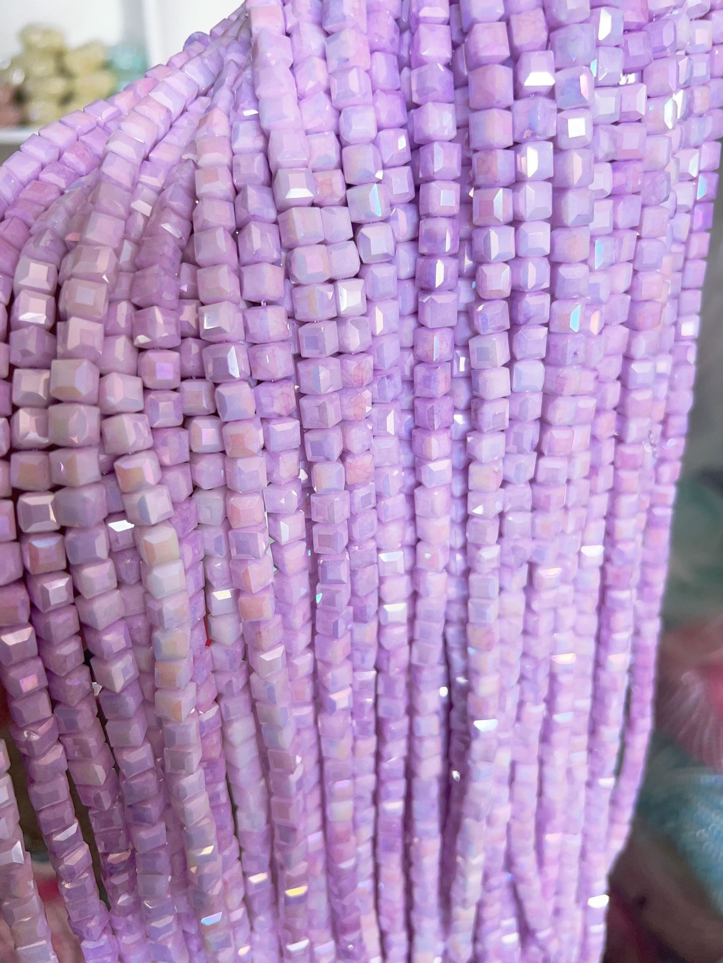 珠子方珠串珠米珠木珠手工DIY饰品配件多彩创意装饰材料