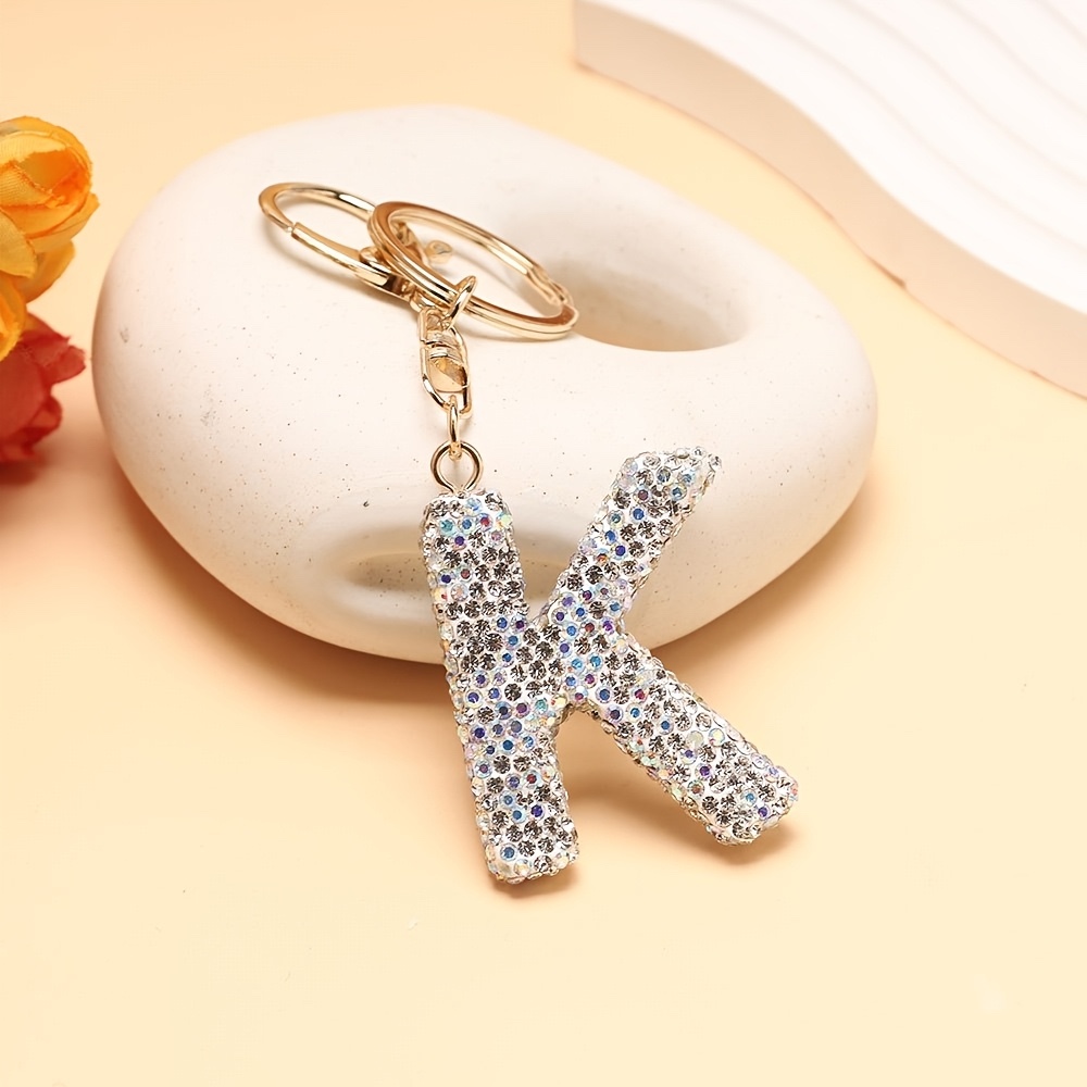 创意时尚包包陶泥字母钥匙扣挂件