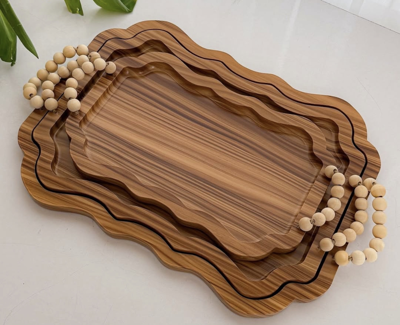 欧式轻奢水晶果盘亚克力干果盘民族风印花马口铁玻璃果盘多功能家庭装饰玻璃果盘亚克力干果盘