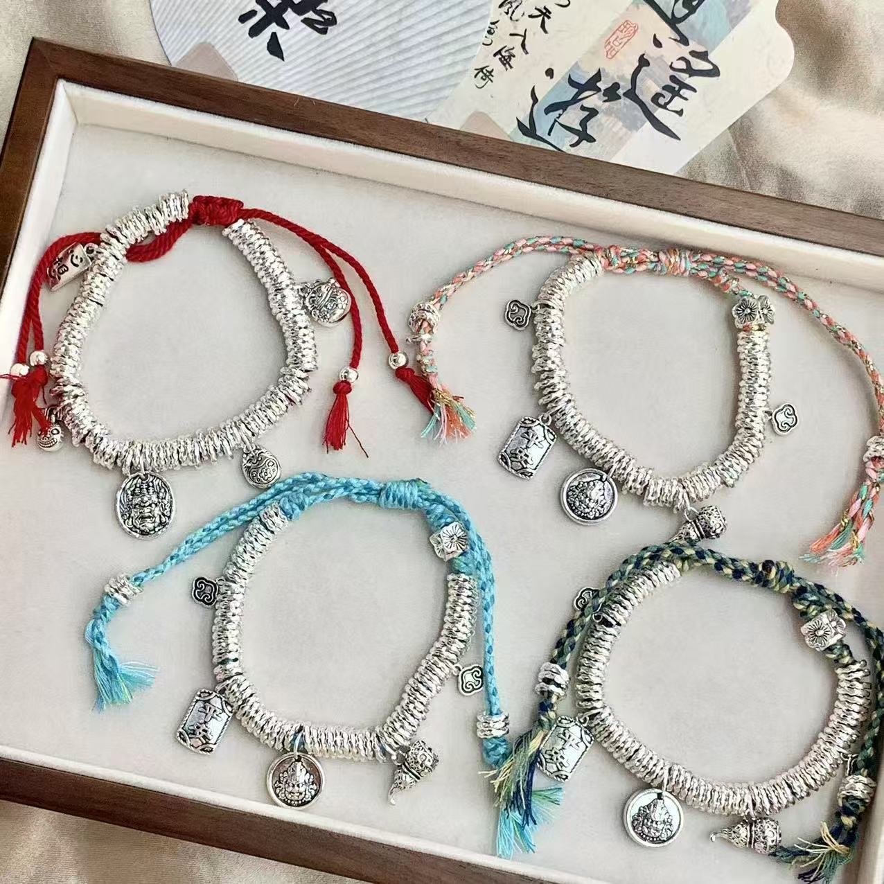 民族风编织手链时尚手绳饰品手串女款简约气质百搭手饰品礼物手链