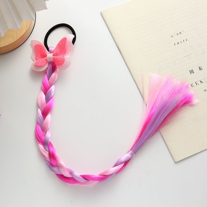 假发辫子，小孩假发辫子圣诞胡须球迷宠物饰品白底实物图