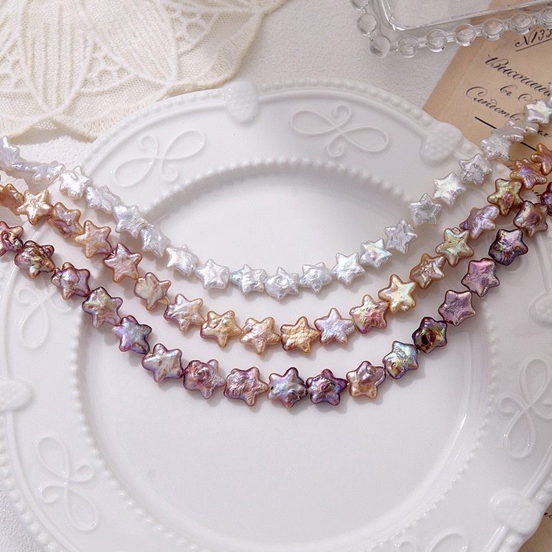 Meteor tail pentagram irregular baroque natural freshwater pearl nuclear abnormity diydiydiydiydiydiydiydiydiydiy
