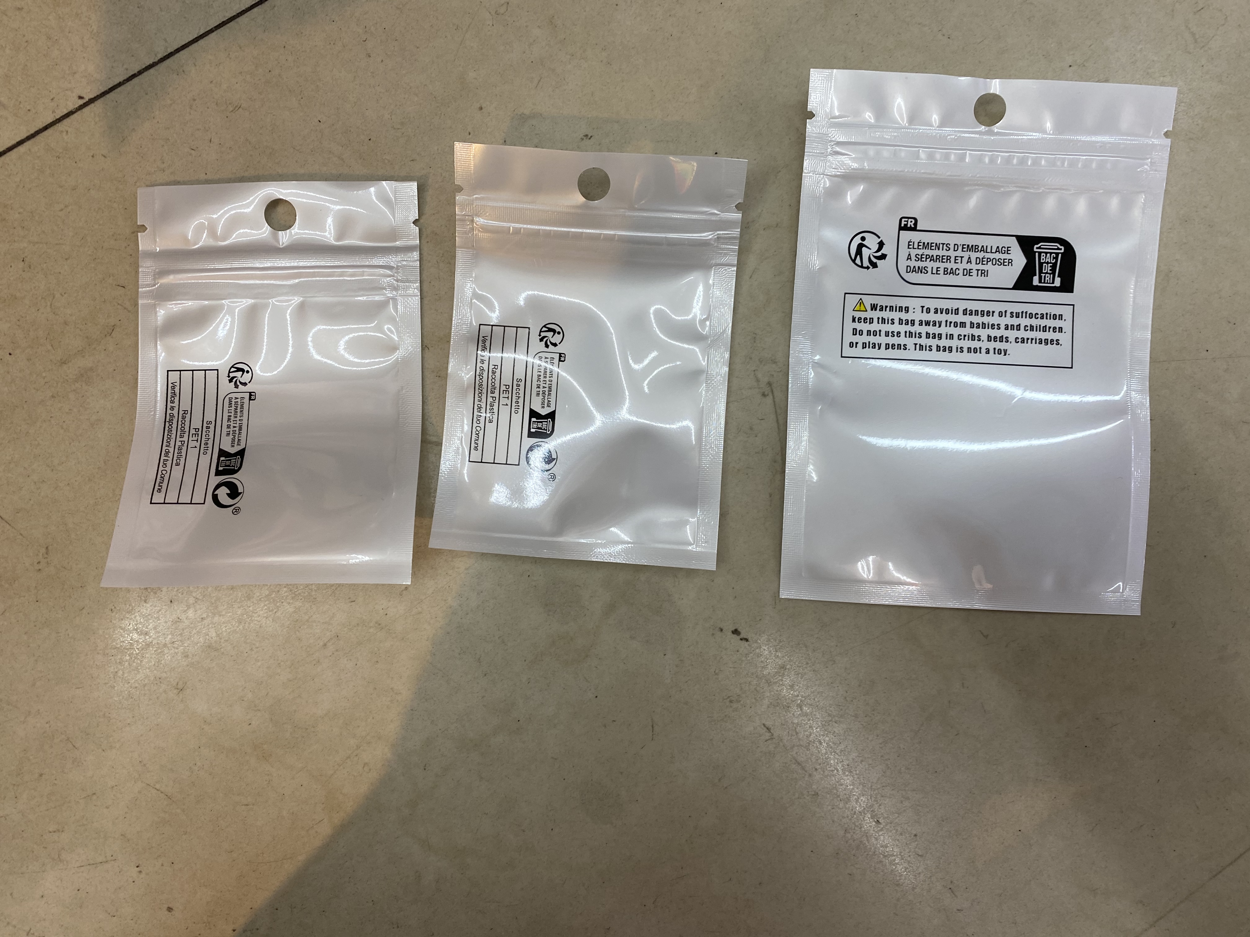Pearlescent film card head bags, custom-made based on samples, customized according to customer size, 7x10, 8x11, 6x10, various styles, custom-made based on samples, short delivery time, can also be packaged with labels detail image 8