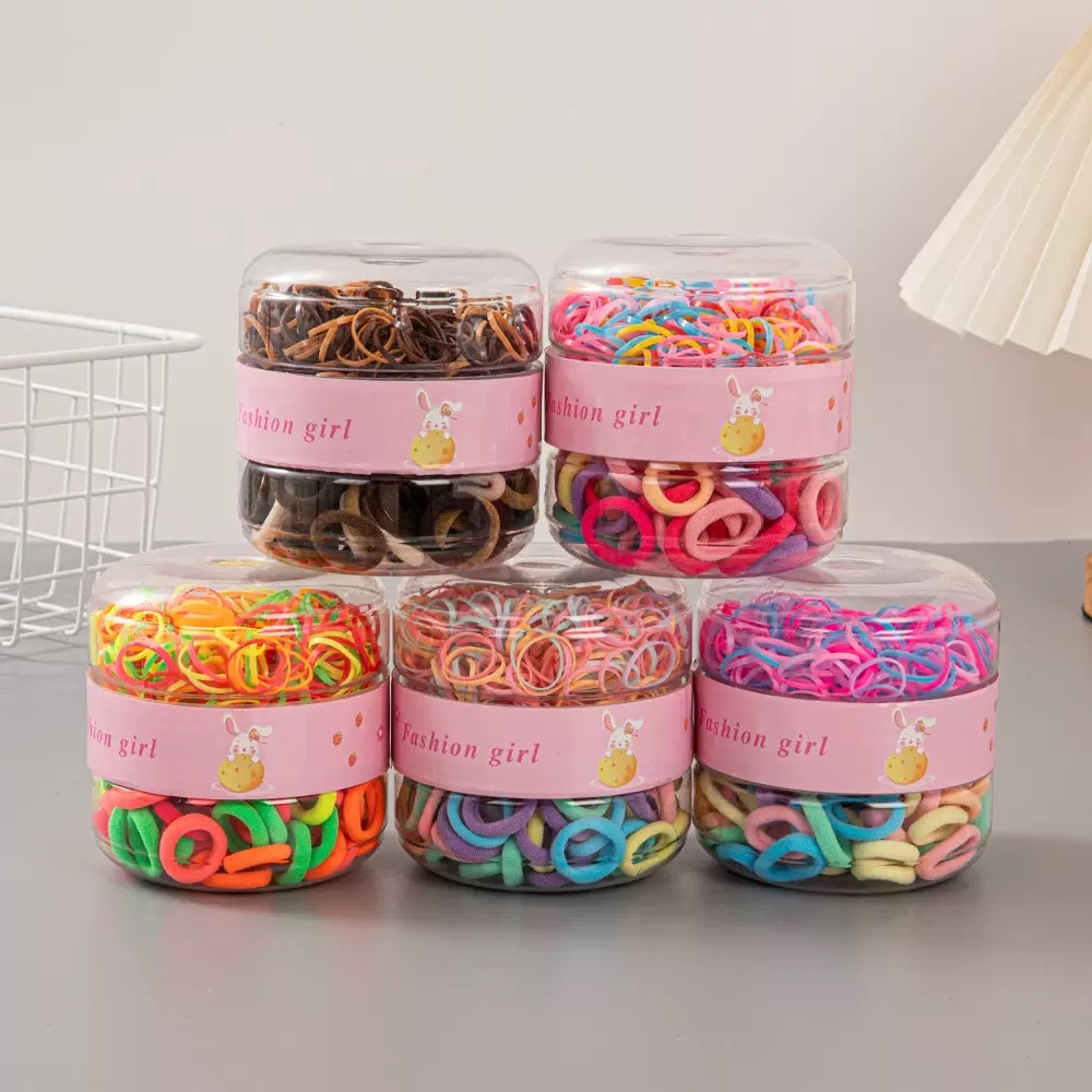 Children's rubber bands, popular hair accessories, disposable rubber bands, thumb rings, and colorful rubber bands Specification image