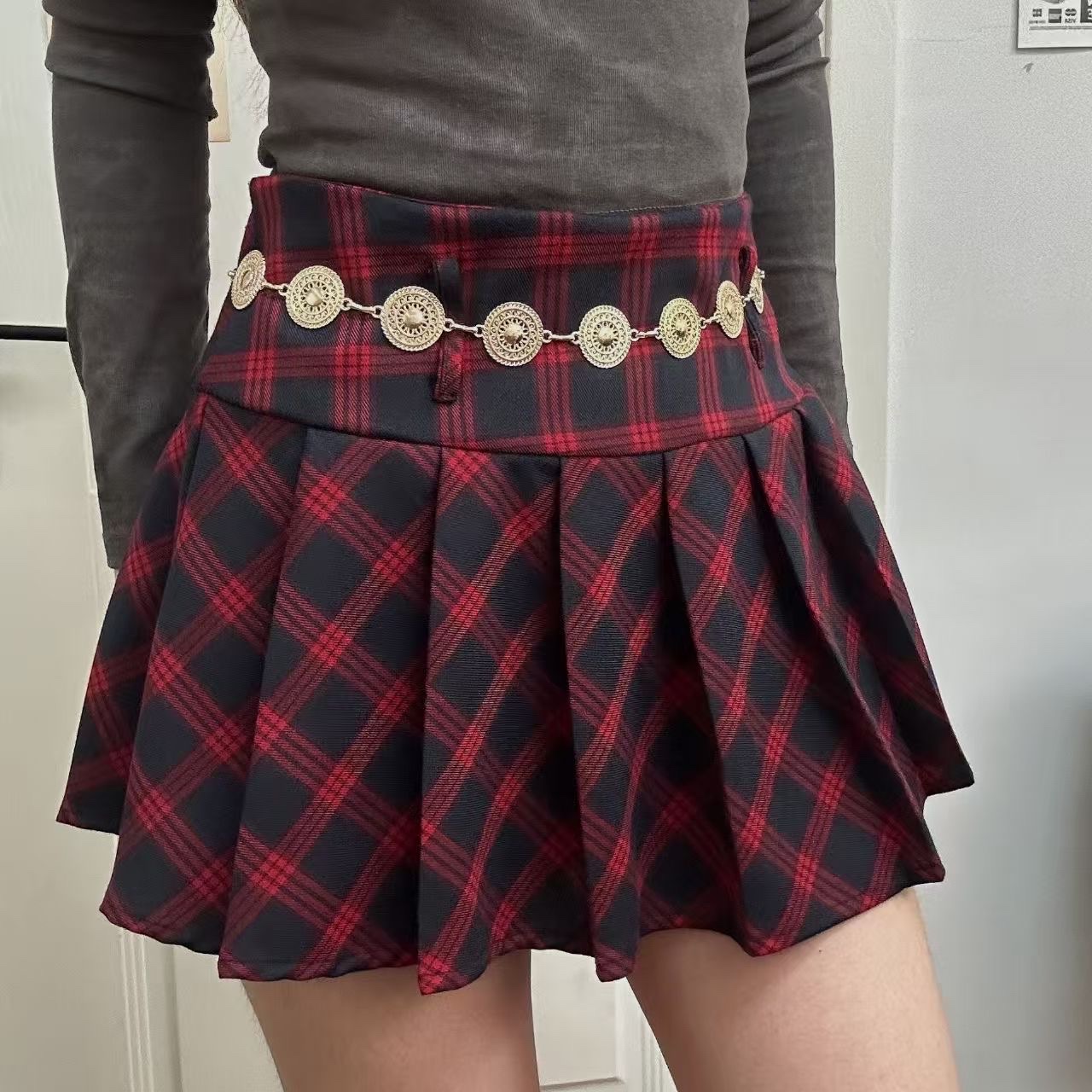 高级感复古金属腰链女士配饰时尚配连衣裙毛衣腰带装饰链子收腰 细节图