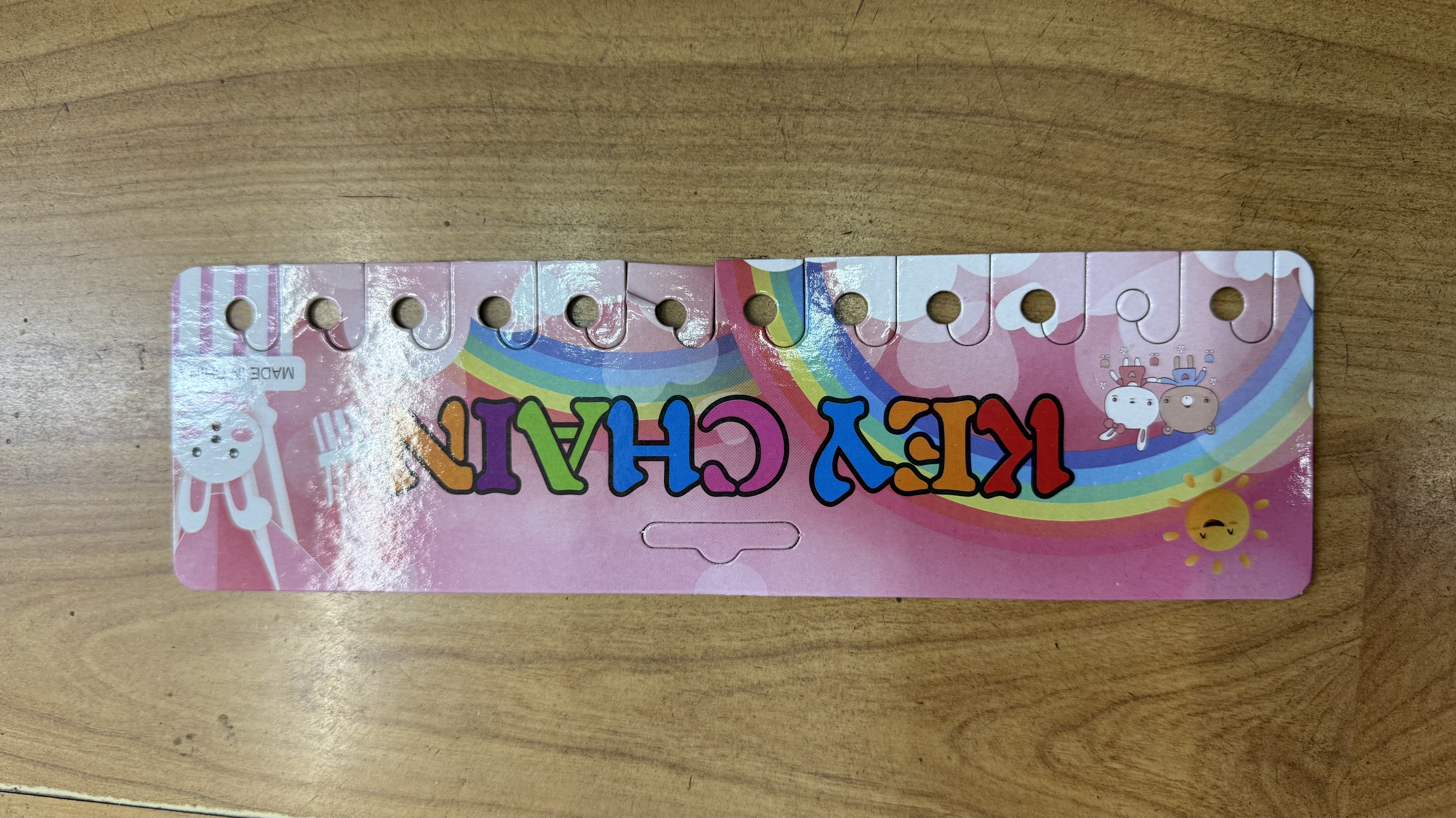 钥匙扣卡片12对装 彩印卡片纸卡