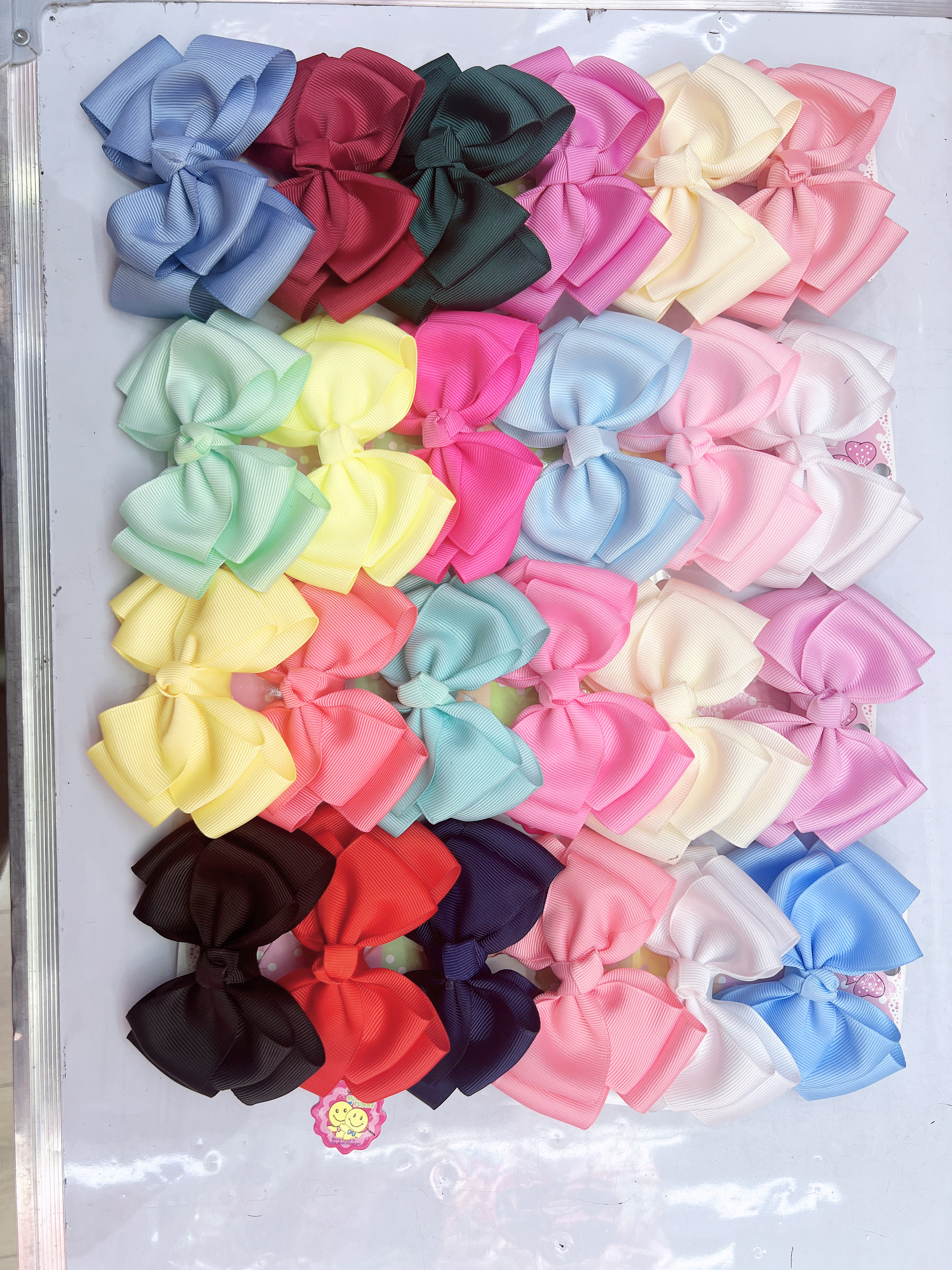 2025年秋冬季新品蕾丝儿童蝴蝶结发夹头扣发绳产品图