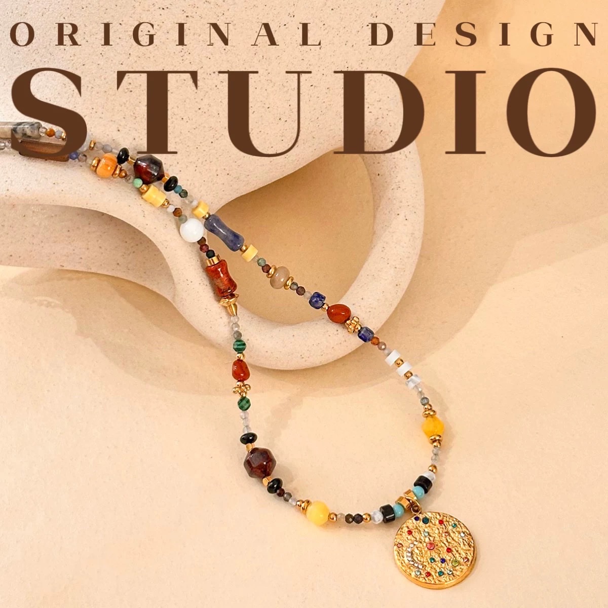 原创天然石项链