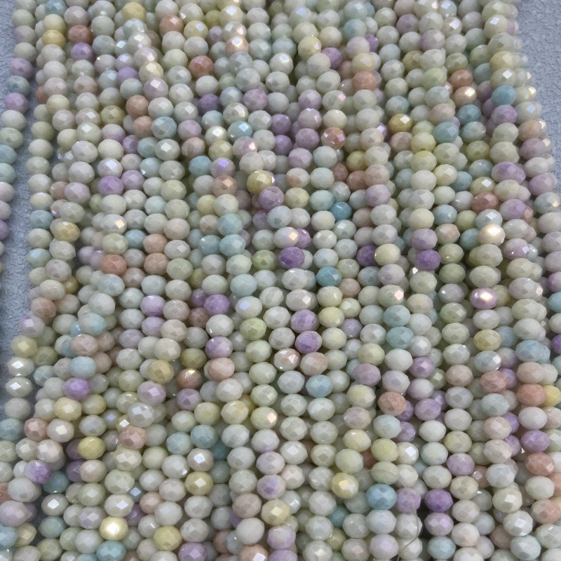 珠子珍珠串珠米珠木珠手工DIY饰品配件多色装饰材料扁珠细节图