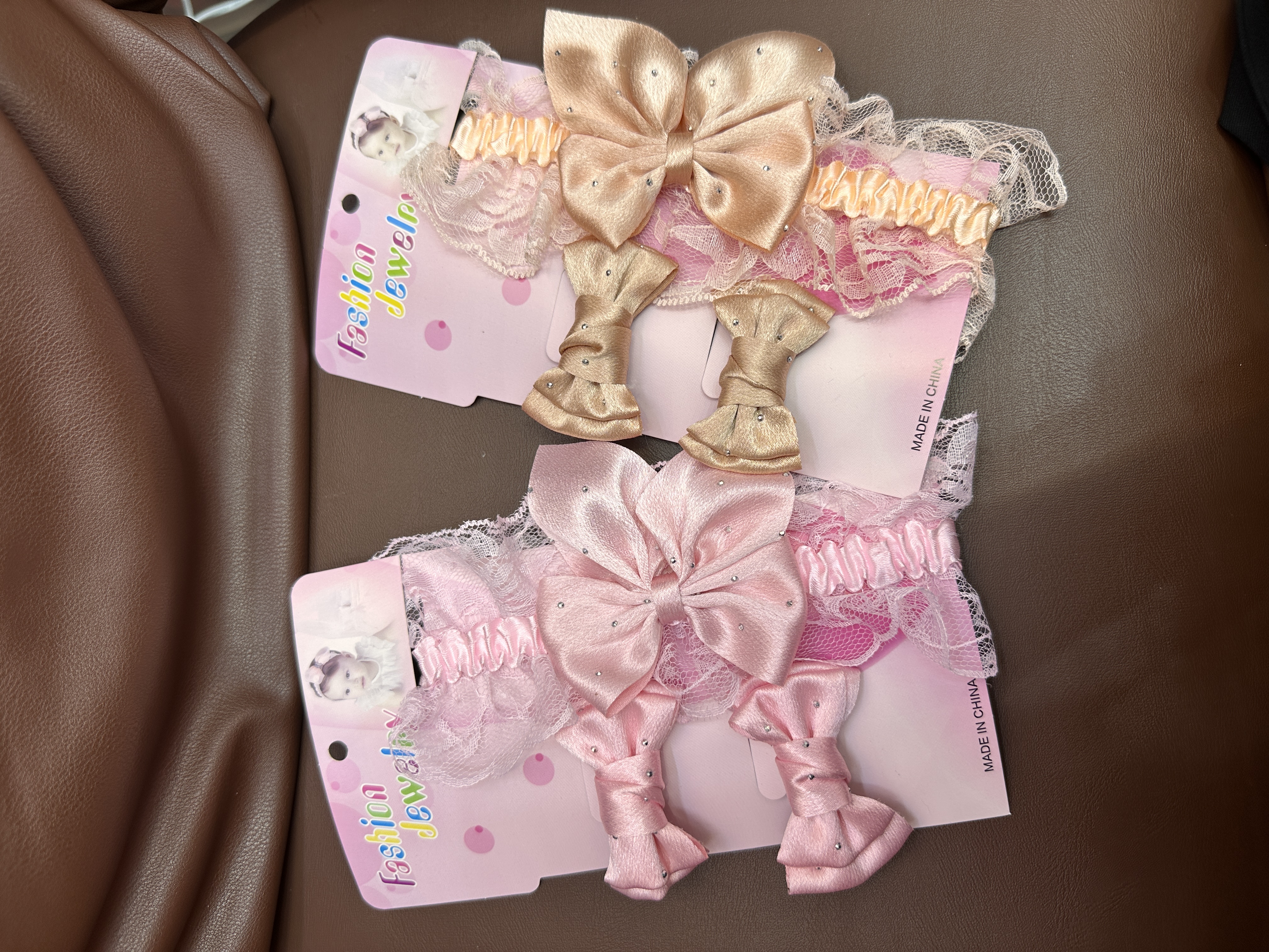 Korean version children's headband, pearl flower lace princess hairband, cute hairpin, newborn baby hairpin details Picture