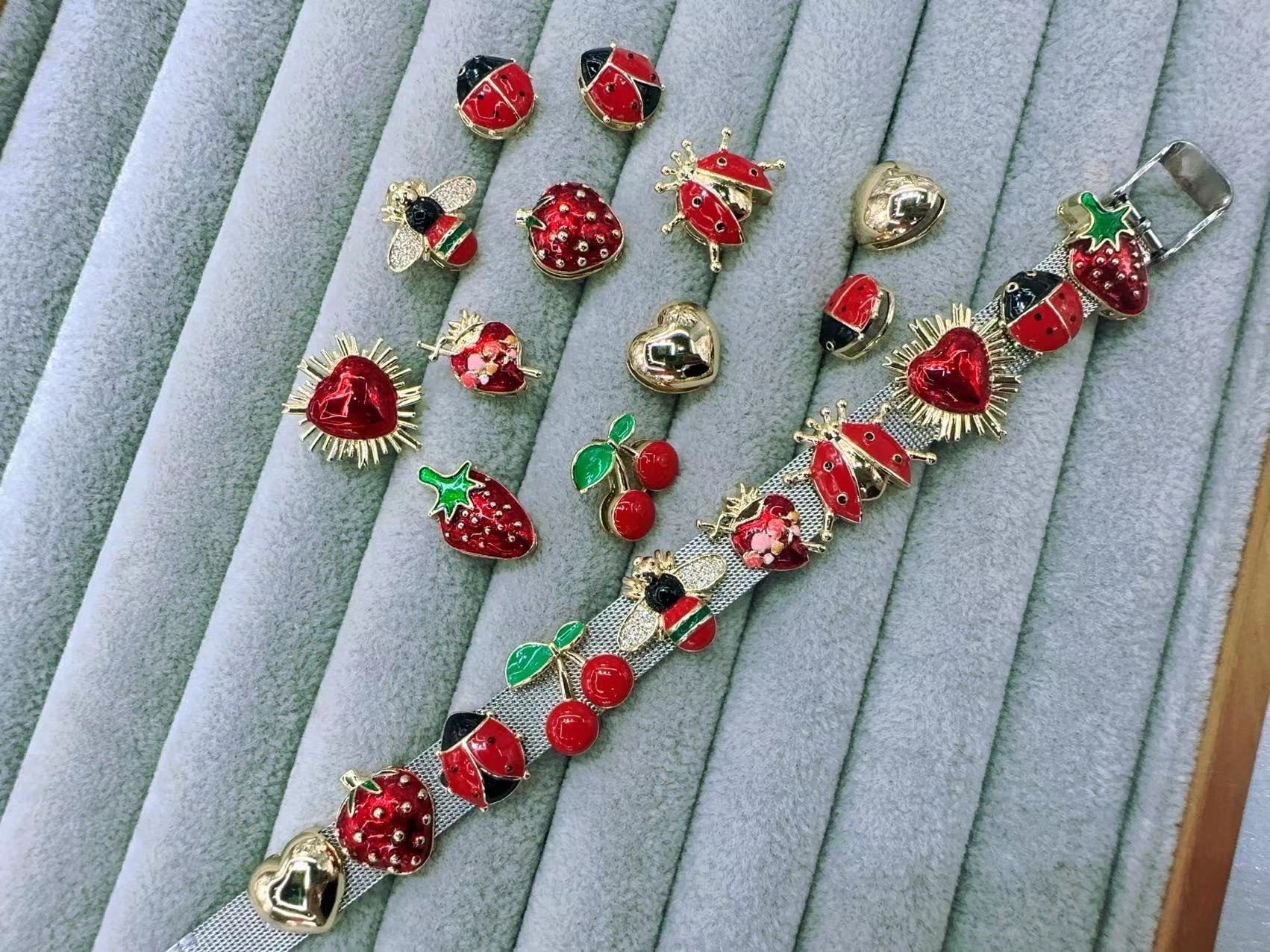 滴油配件定位扣铜万能扣配件 多款选择   🍒 🍓 ♥️铜万能扣细节图