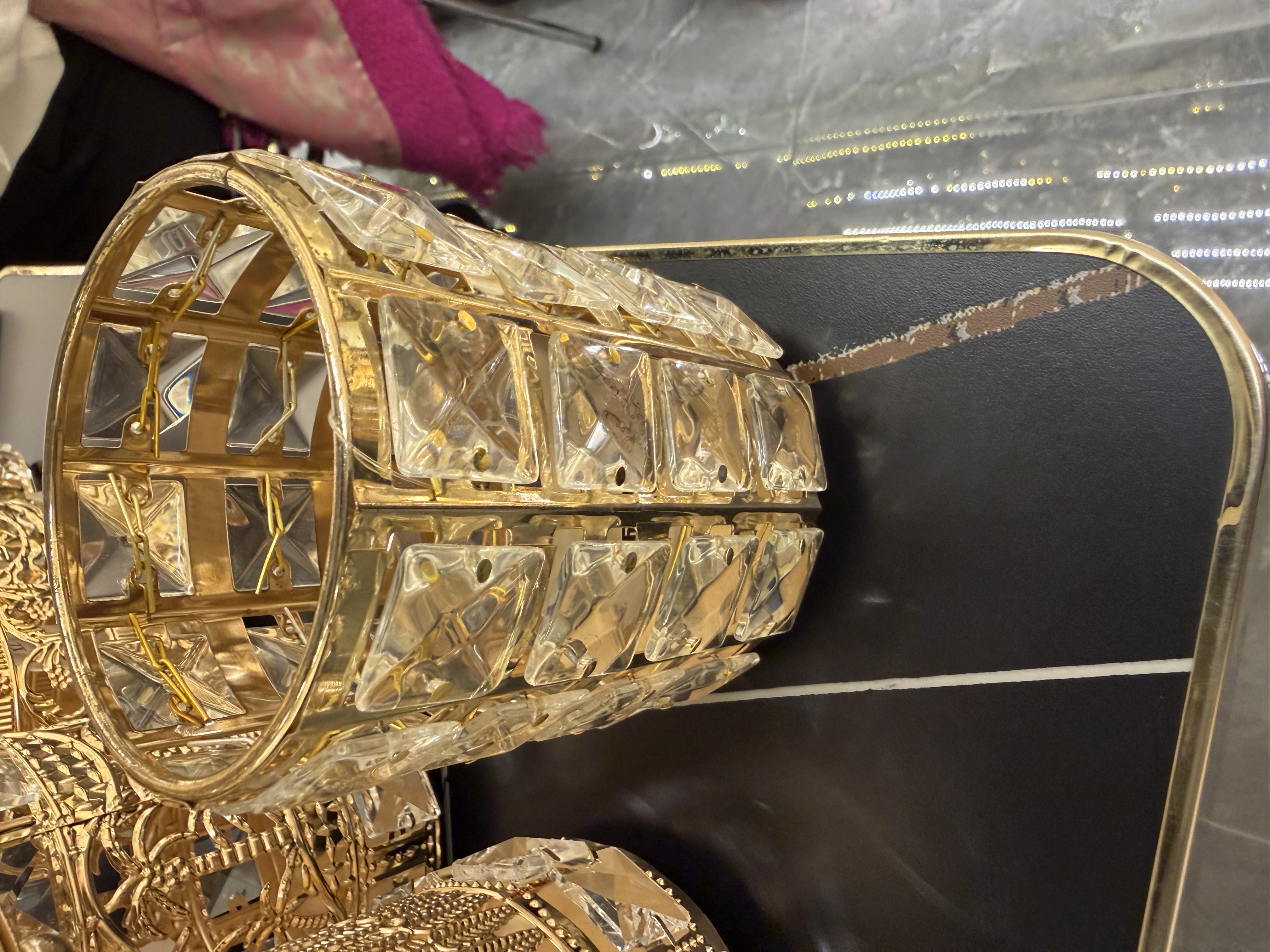 黄铜老铜器工艺品黄金手机贴金元宝沙金工艺品装饰摆件收藏品