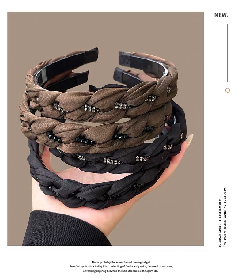 发箍女高级感气质头箍洗脸发卡发捆头饰2025新款宽边带齿发旅发窟详情图4