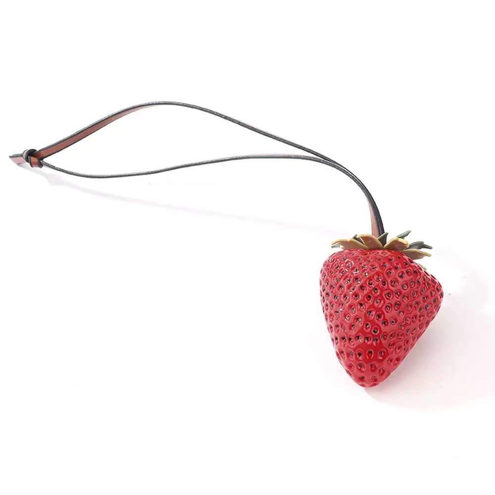 Simulated strawberry bag pendant, keychain pendant, small gift Item Picture