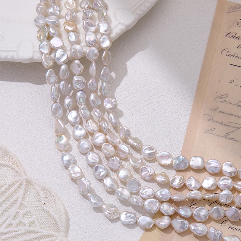 Natural freshwater pearl Baroque-style irregular diy jewelry accessories, handcrafted materials, multi-color creative decorative accessories details Picture