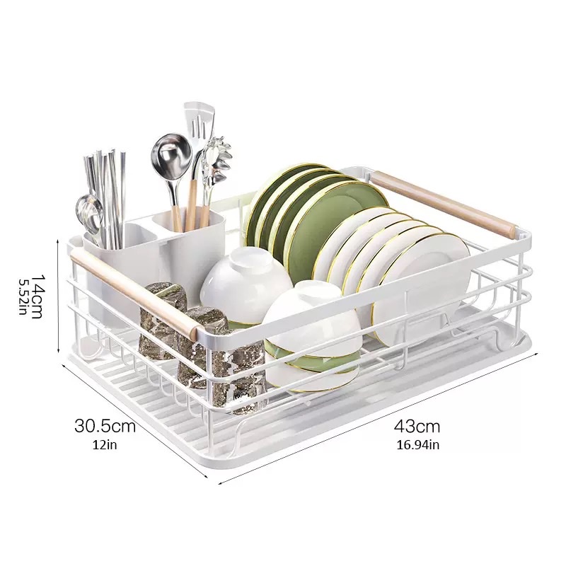 厨房置物架，沥水架，餐具收纳，碗碟架，金属简易收纳架详情图4