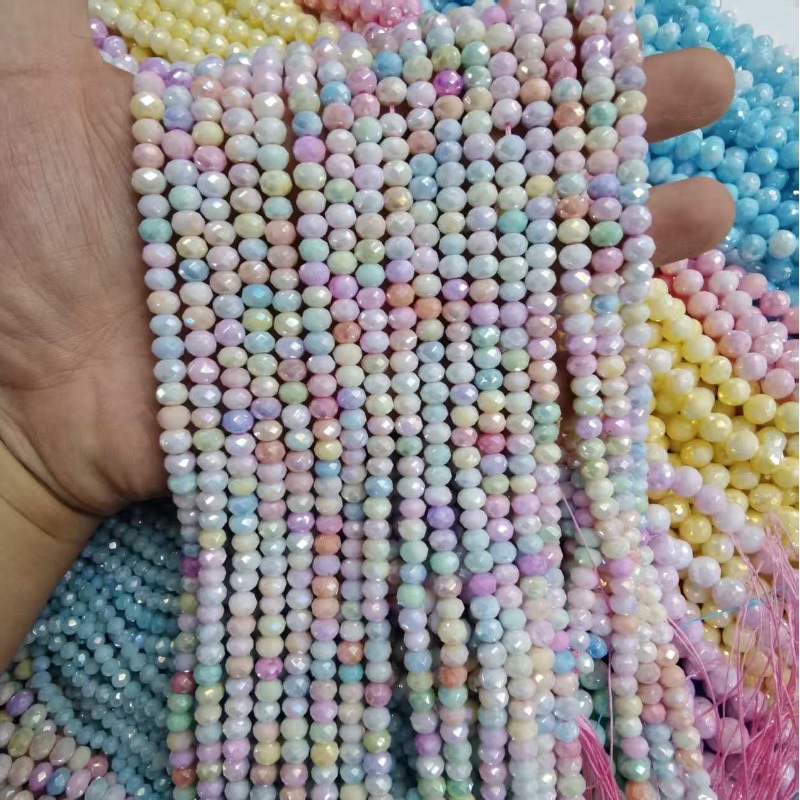 6mm珠子串珠米珠木珠手工DIY饰品配件多色装饰材料精选
