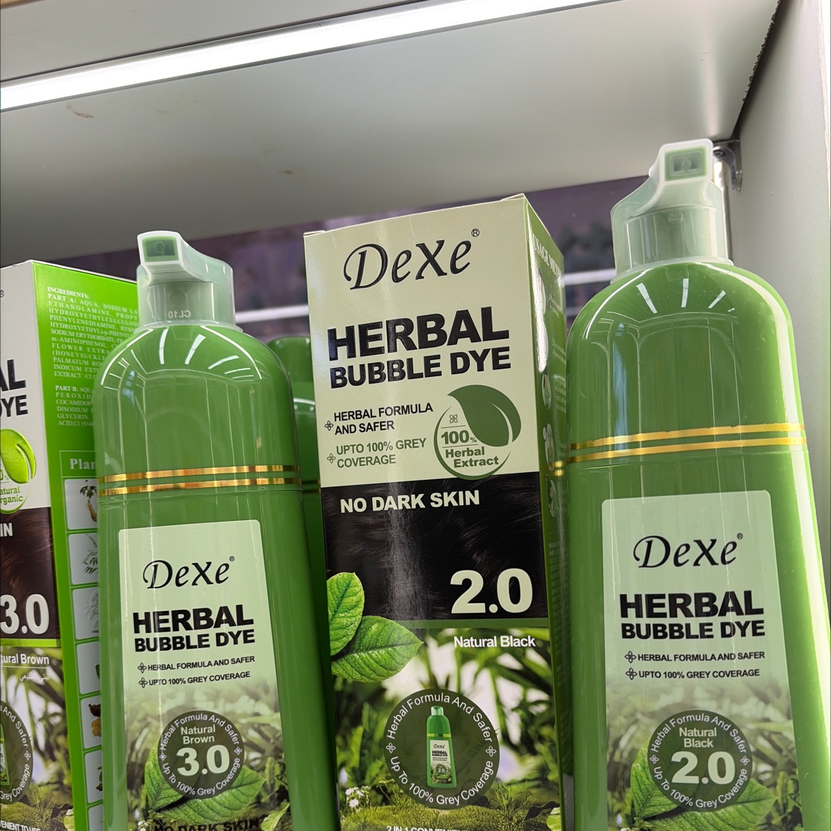 一洗黑染发膏持久自然染发剂柔顺不伤发卫生巾舒适透气日用夜用组合装