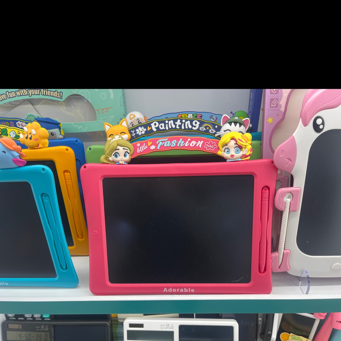 LCD handwriting board, LCD writing board, draft board, small blackboard, children's early education drawing board, drawing and doodling, factory direct sales, handwriting board, children's cartoon Specification image