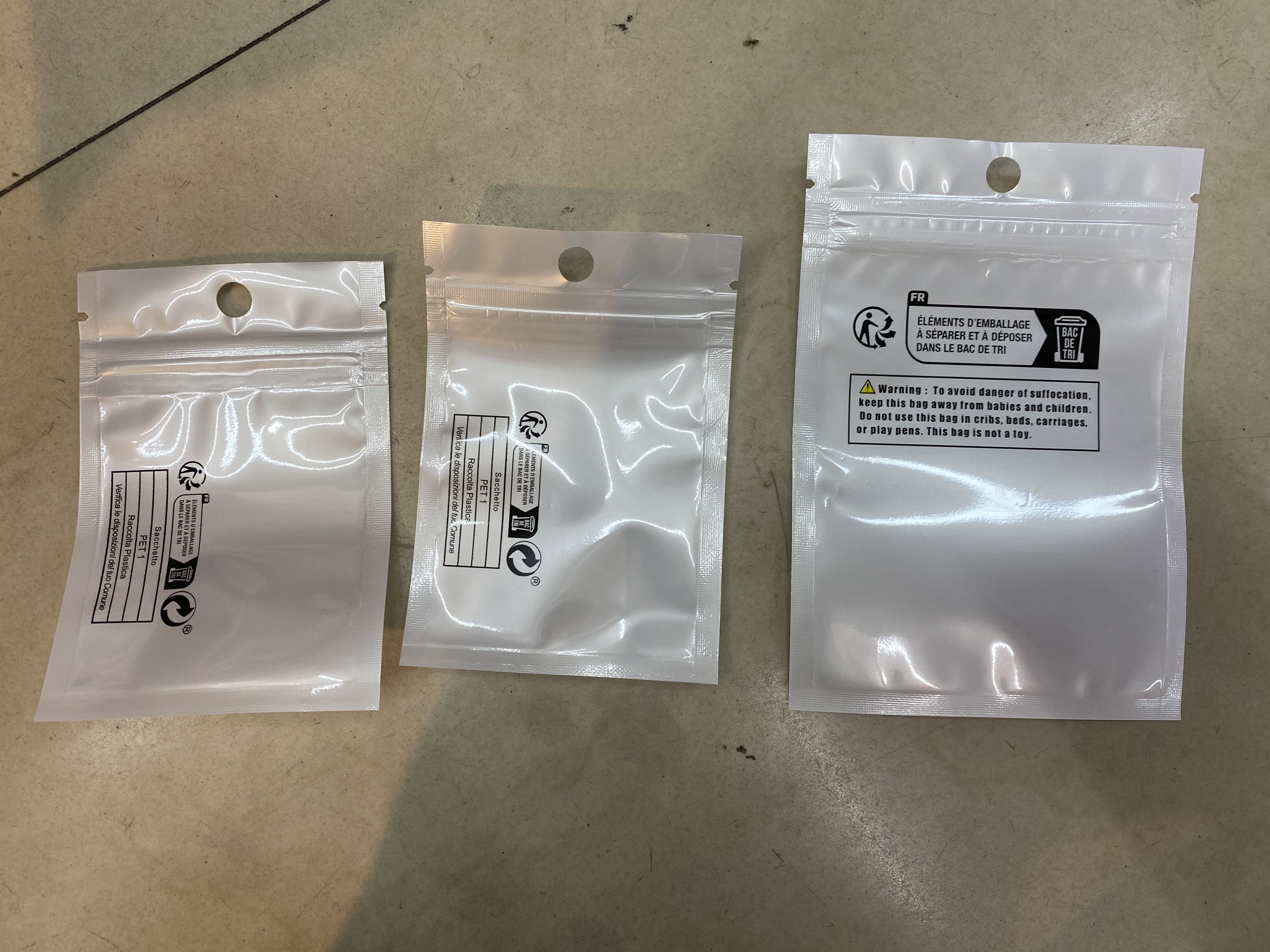 Pearlescent film card head bags, custom-made based on samples, customized according to customer size, 7x10, 8x11, 6x10, various styles, custom-made based on samples, short delivery time, can also be packaged with labels detail image 9