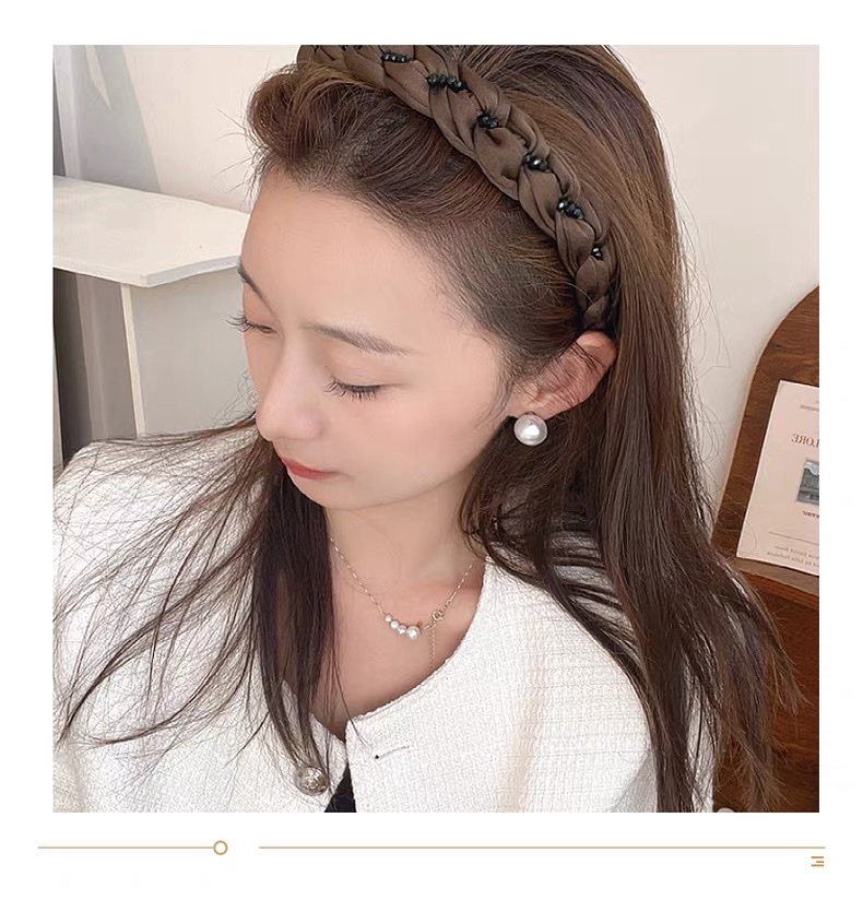 发箍女高级感气质头箍洗脸发卡发捆头饰2025新款宽边带齿发旅发窟详情图2