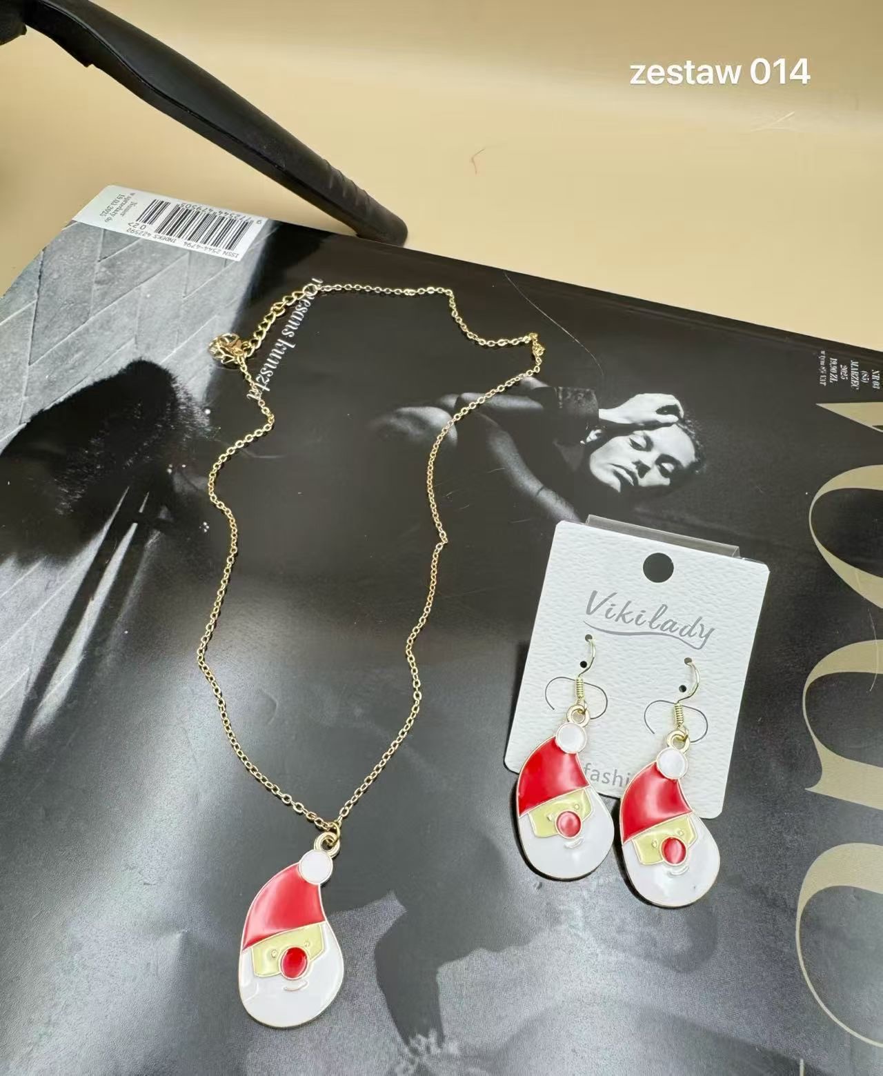 圣诞🎄主题项链耳饰套装时尚滴油耳环耳饰简约个性耳坠女气质百搭饰品配饰详情图1