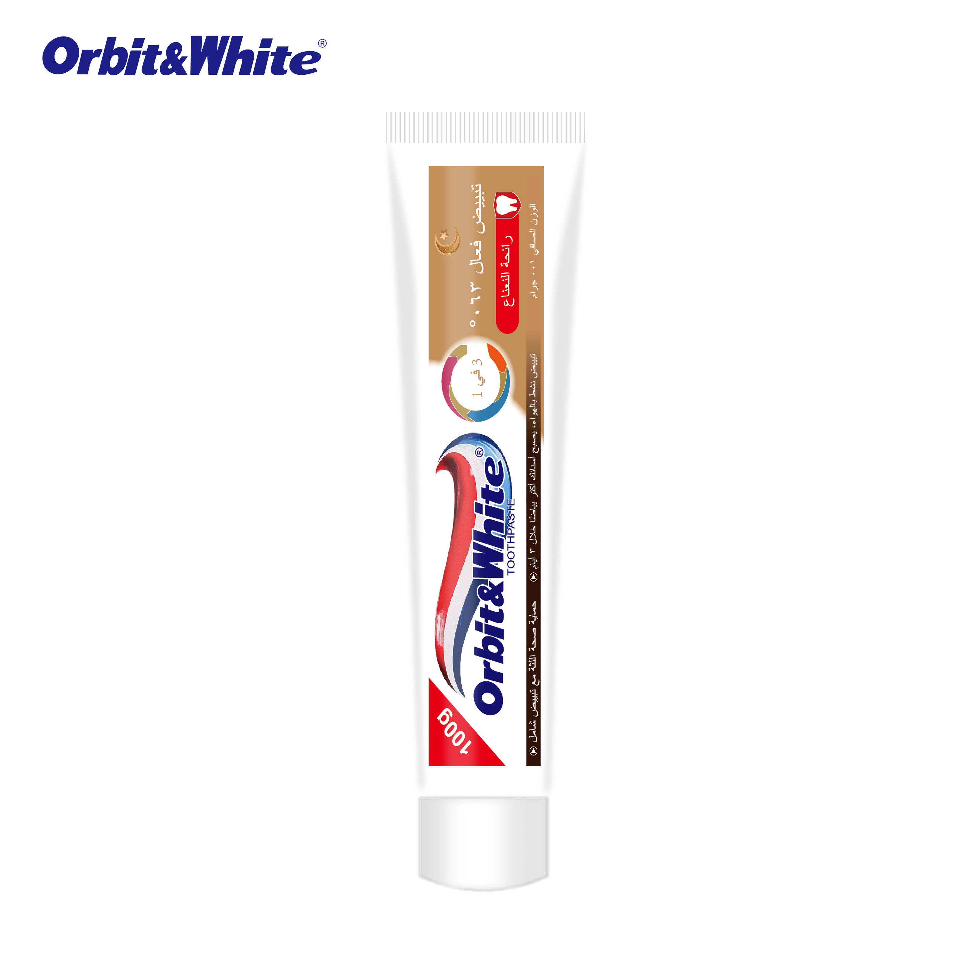 专供出口Orbit&White3合1 whitening toothpaste 牙膏100g修复牙釉质牙膏产品图