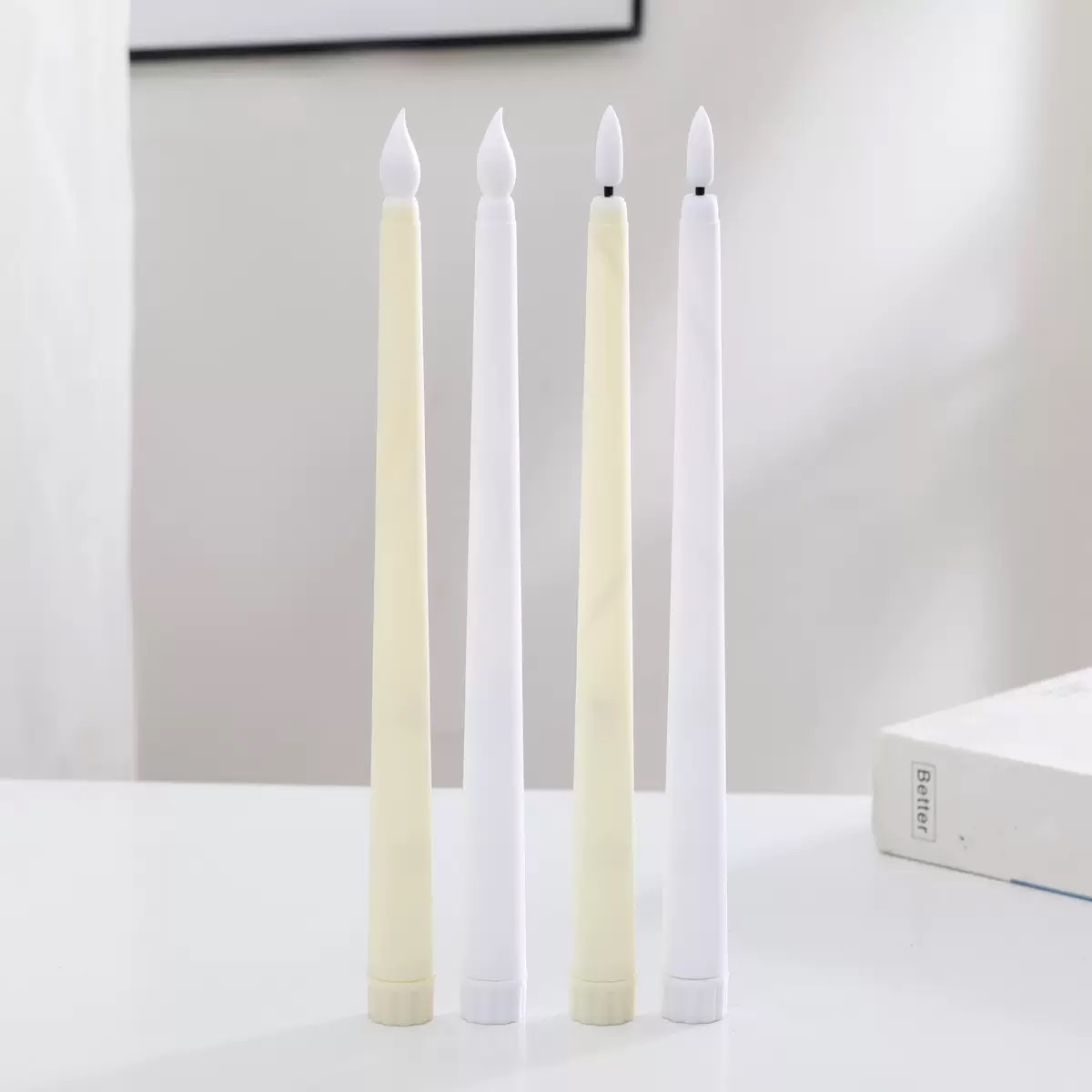 led remote control long pole led electronic candle light, cross-border electronic candle light, wedding birthday candlelight, dinner atmosphere light detail image 2