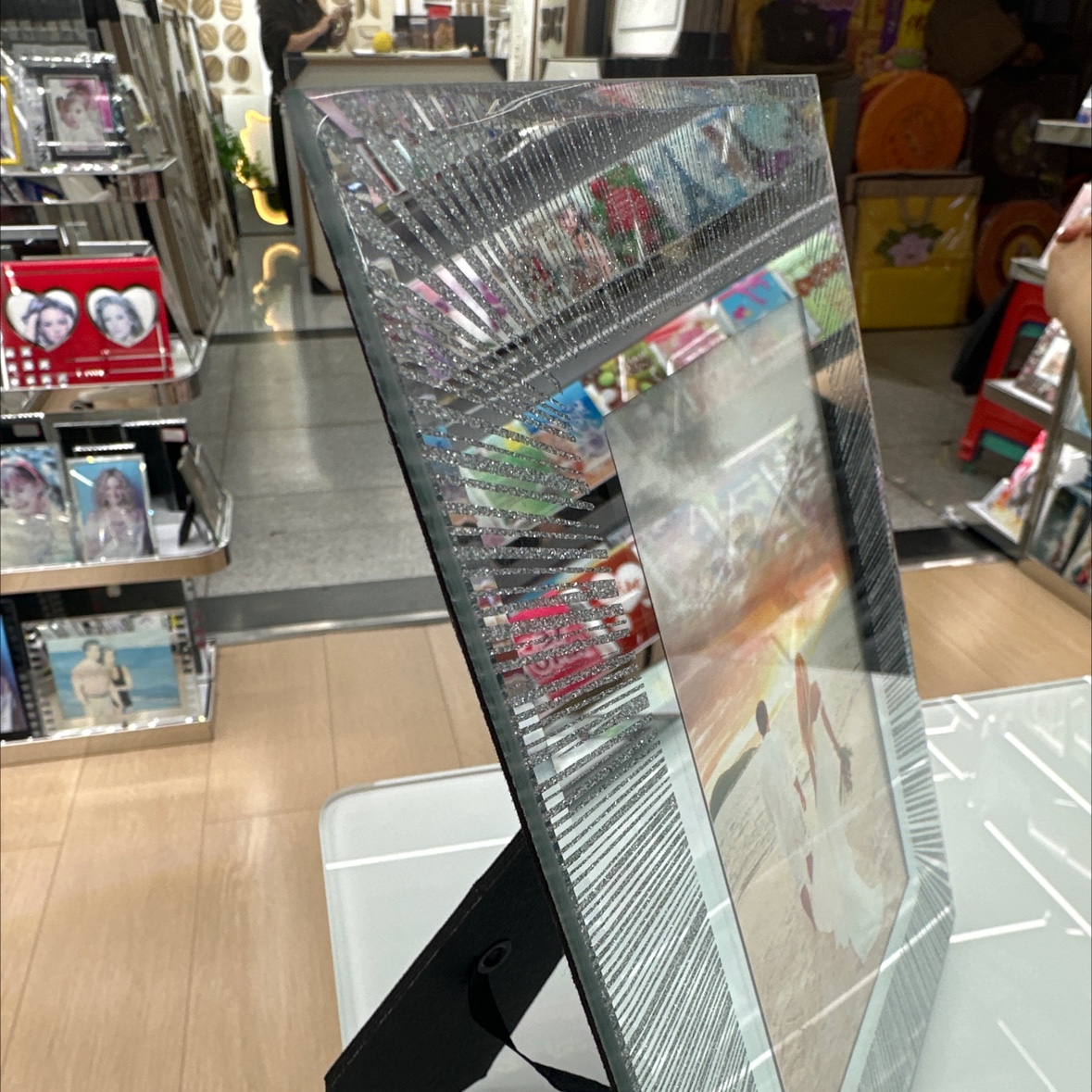 轻奢精致玻璃相框摆台礼物多功能相册装饰品时尚创意家居摆件细节图