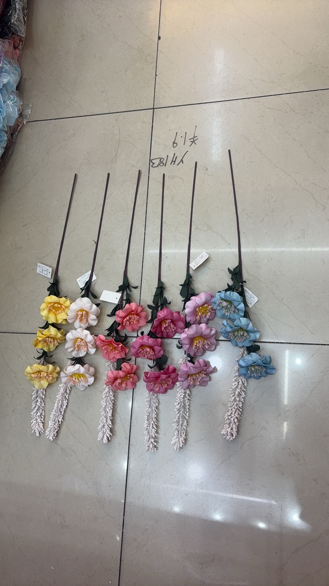 仿真花毛线钩织簪花手工毛线钩织品装饰品多色毛线花配饰仿真花