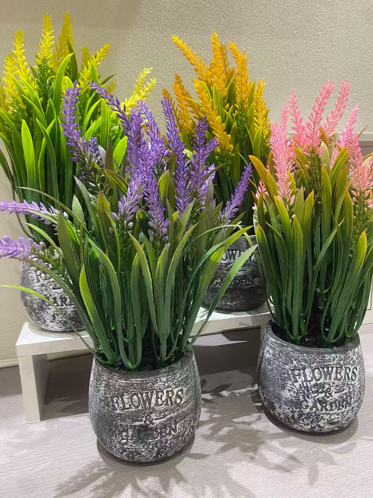 仿真盆栽跨境热卖薰衣草盆栽