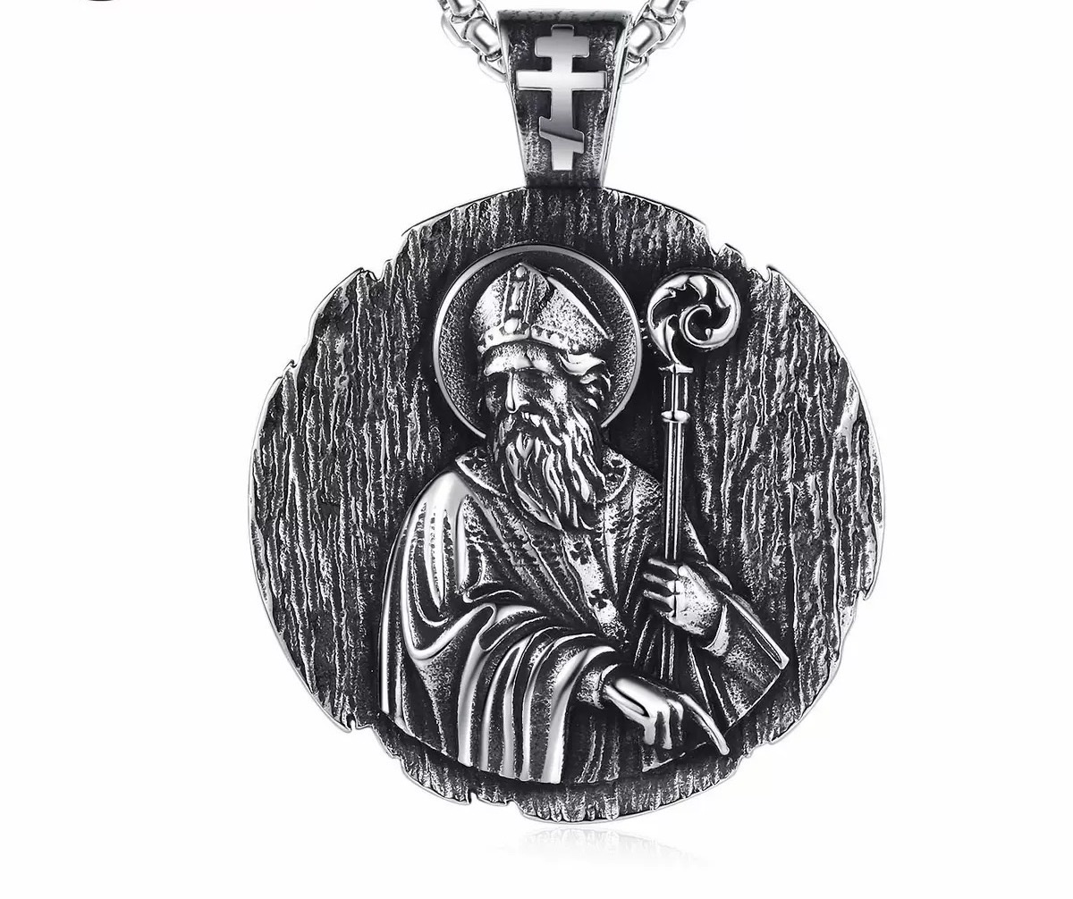 Export to Europe, America, Amazon, Pope, Wise Sage, Archbishop, titanium steel pendant, men's stainless steel necklace wholesale, stainless steel pendant, stainless steel pendant
