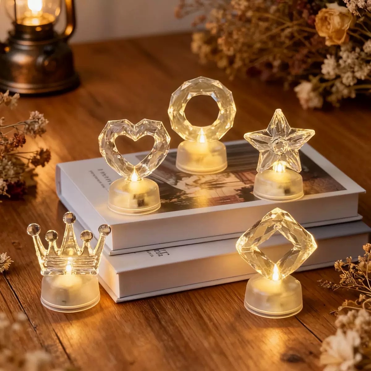 Cross-border hot products: LED electronic candles, night lights, romantic confession decoration props, creative decoration items, candles detail image 2