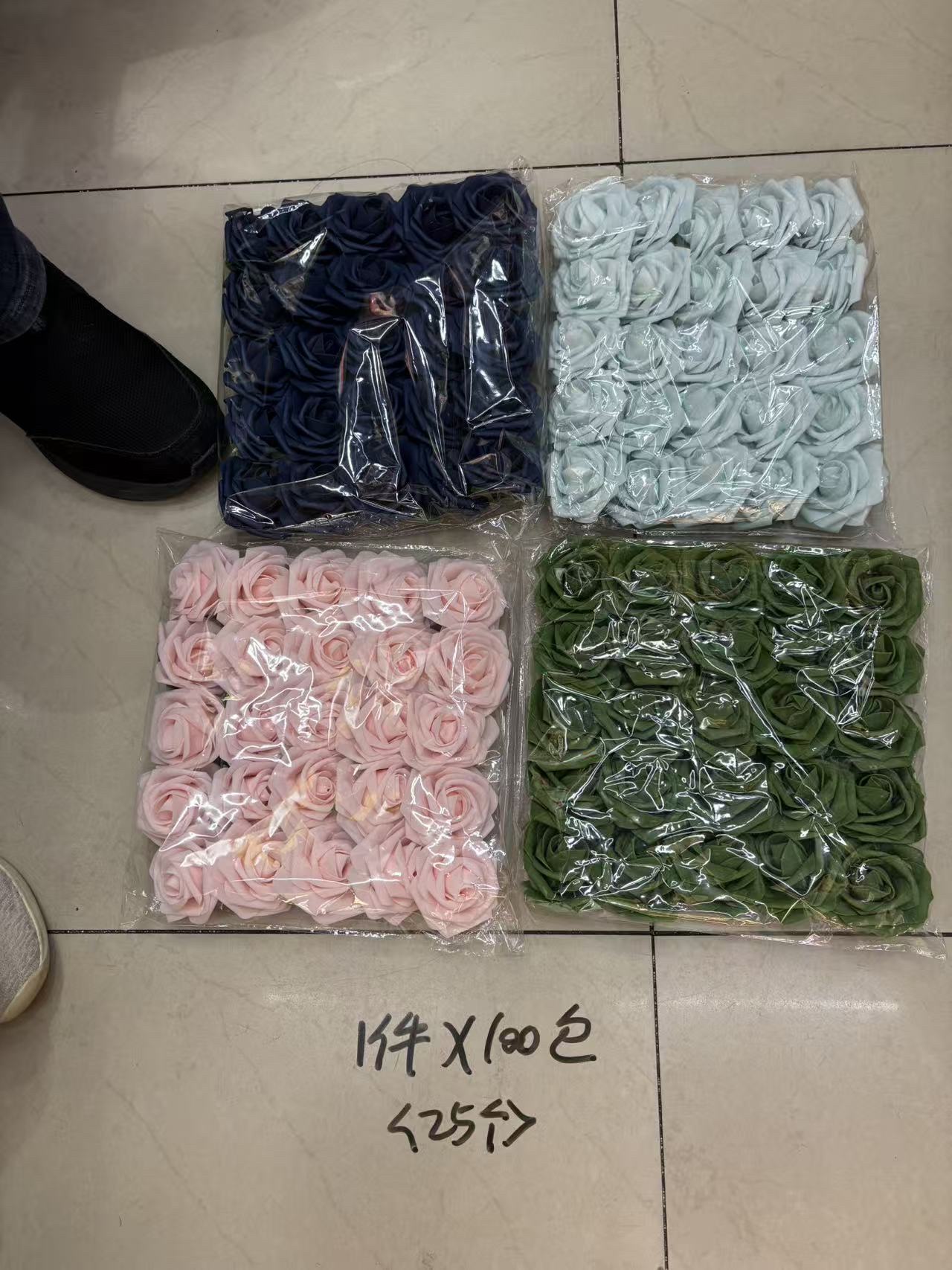 泡沫玫瑰仿真花8厘米客厅家居520白色教师节办公室田园婚庆高级详情图3