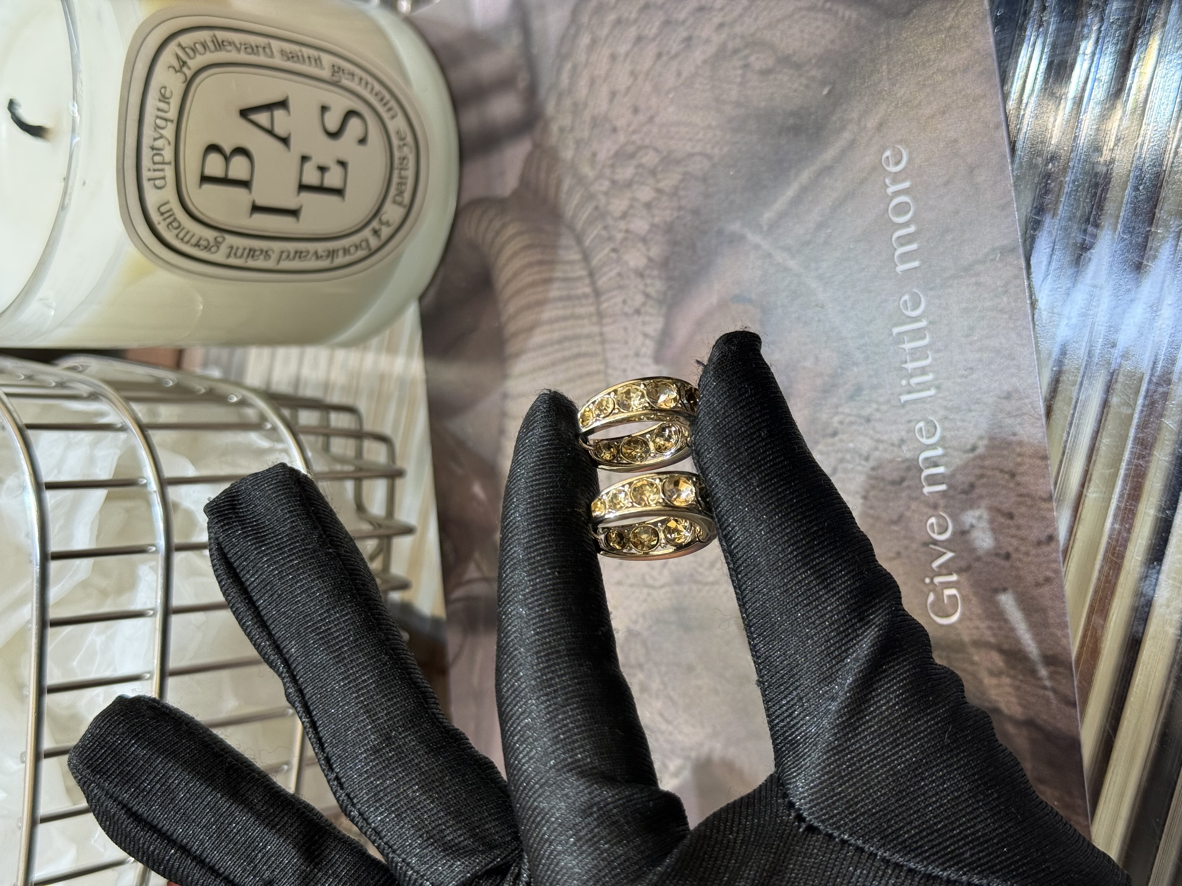 韩风饰品设计感饰品白底实物图