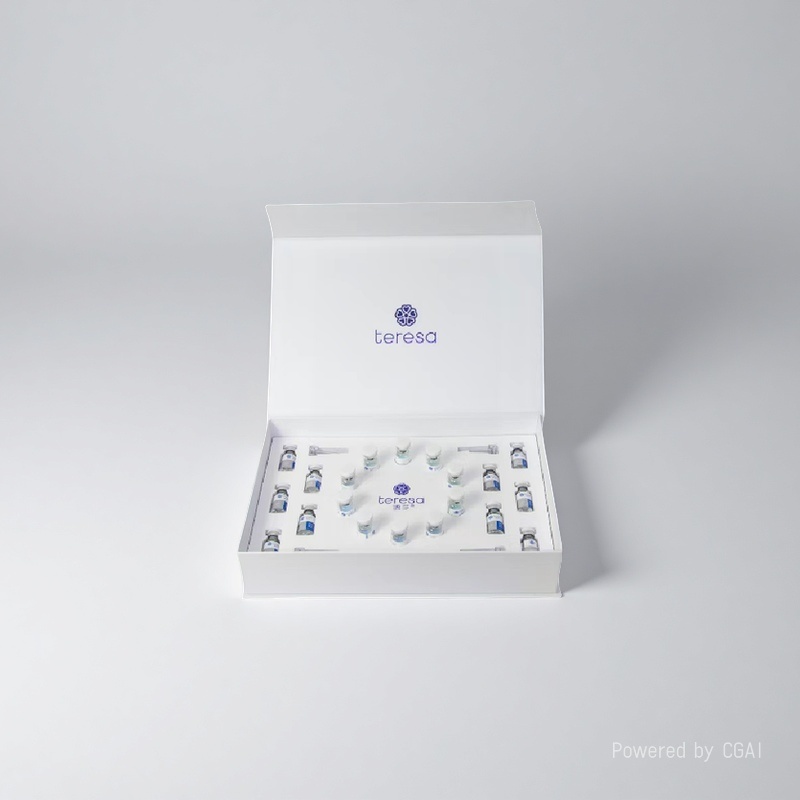 Oligopeptide freeze-dried powder for hydrating, moisturizing, brightening the skin, shrinking pores and nourishing freeze-dried powder set