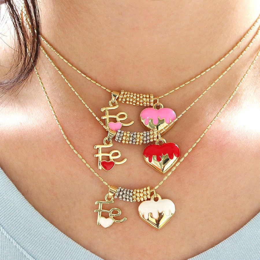爱心字母项链